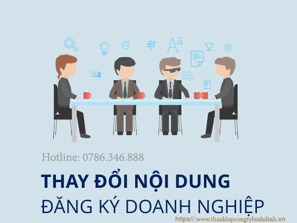 Thay đổi đăng ký kinh doanh tại Bình Định